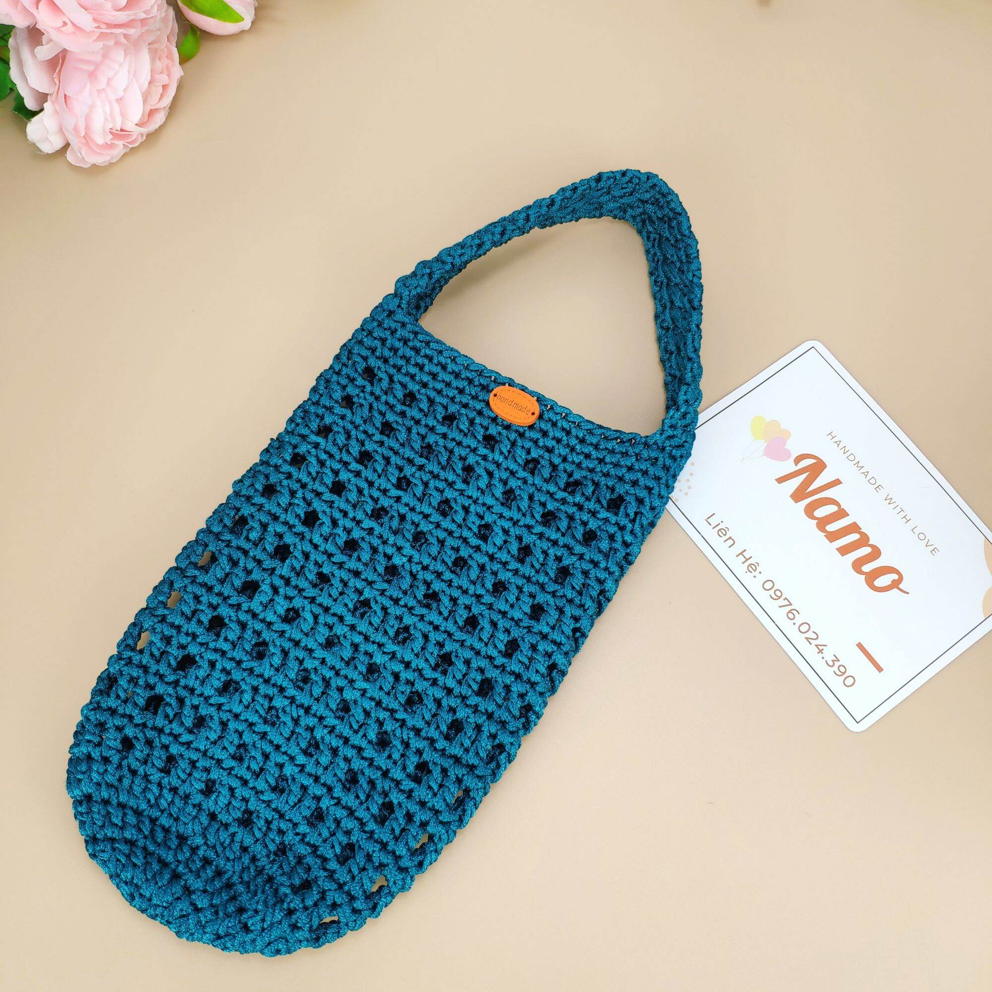 Túi đựng bình giữ nhiệt size 880ml handmade