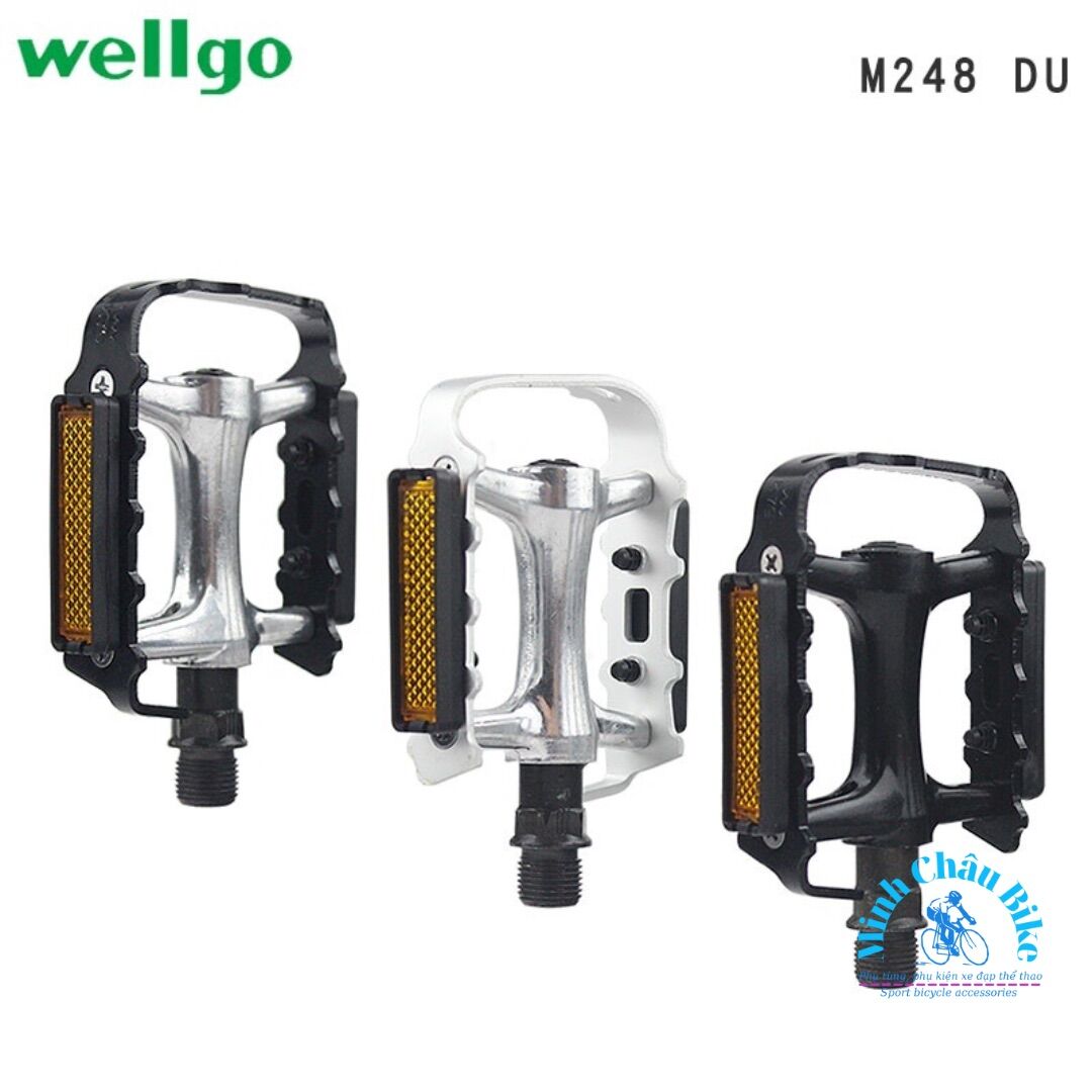 Bàn Đạp Xe Đạp Nhôm. Pedal xe đạp nhôm Wellgo VM-248 (Hàng Nhập Khẩu)