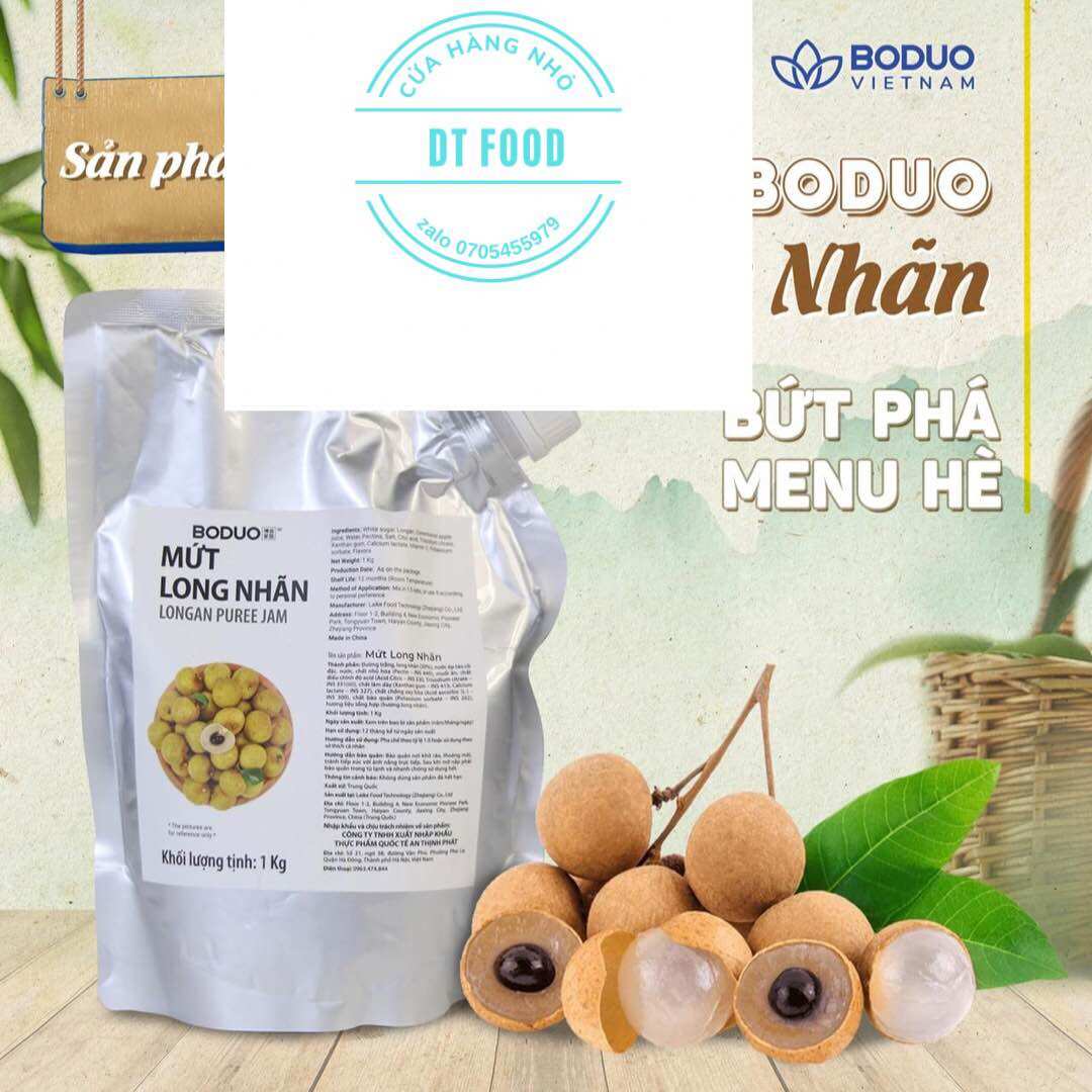 Mứt nhãn Boduo túi 1kg