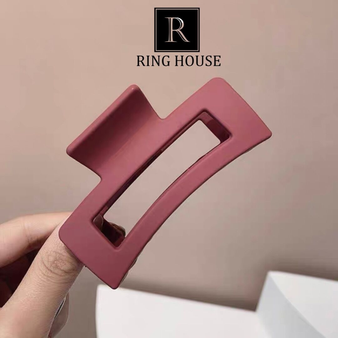 KẸP TÓC NỮ CÀNG CUA VUÔNG MÀU ĐỤC NHÁM