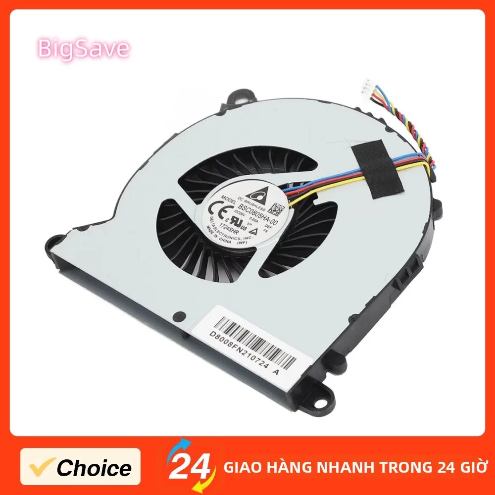 Quạt Làm Mát CPU Mini PC 4 Pin 5V 0.6A Thay Thế Bền Bỉ Cho Intel NUC8 Series NUC8i7BEH NUC8i5BEH NUC8i3BEH - BSC0805HA-00 Giá 159,000 Đồng*Miễn phí vận chuyển