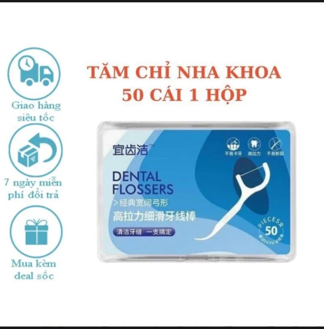 Sét 10 hộp tăm chỉ nha khoa tiện lợi