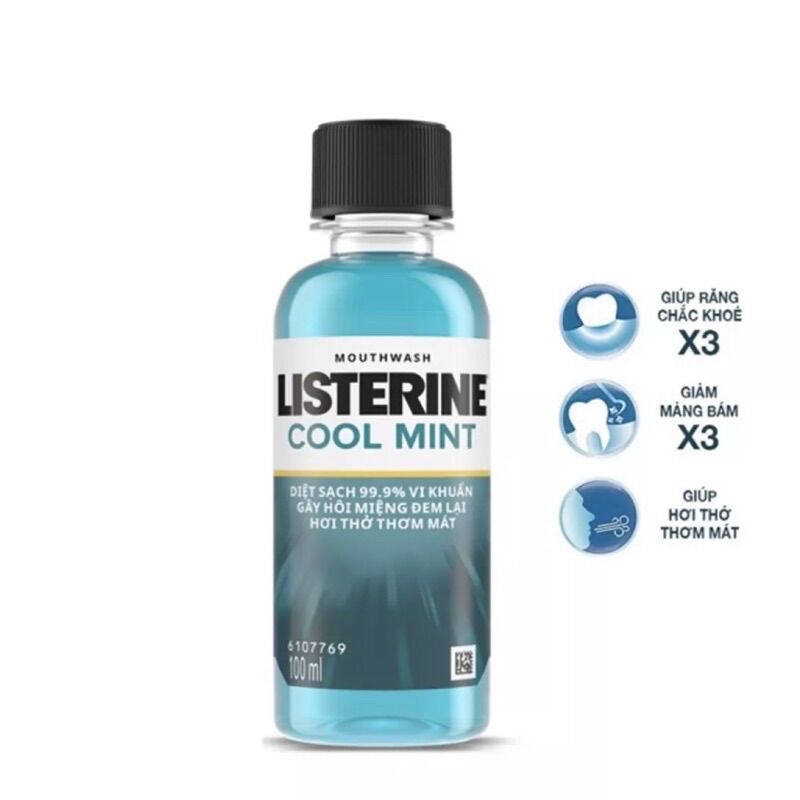 Nước súc miệng Listerine Cool Mint 100ML