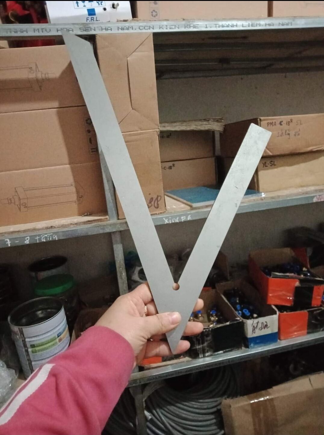 Thước ke góc 45 độ dài 40cm
