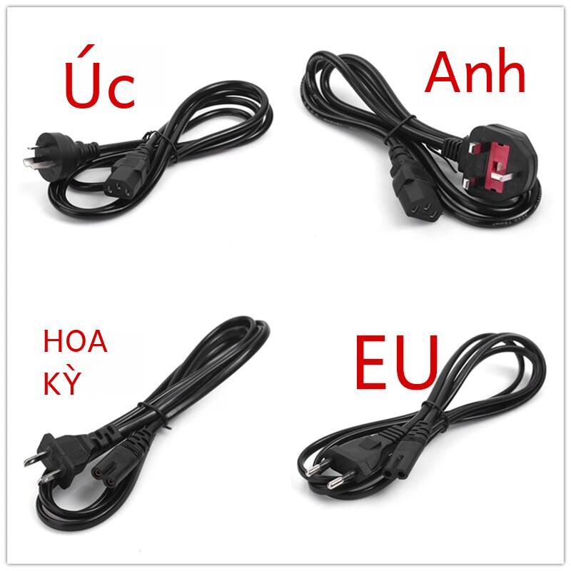 Cáp Nguồn EU 1.2M Với Đầu Cắm Euro Iec C13 Ac Cung Cấp Dây Nối Dài Cho Máy Tính Màn Hình Máy Tính Lo