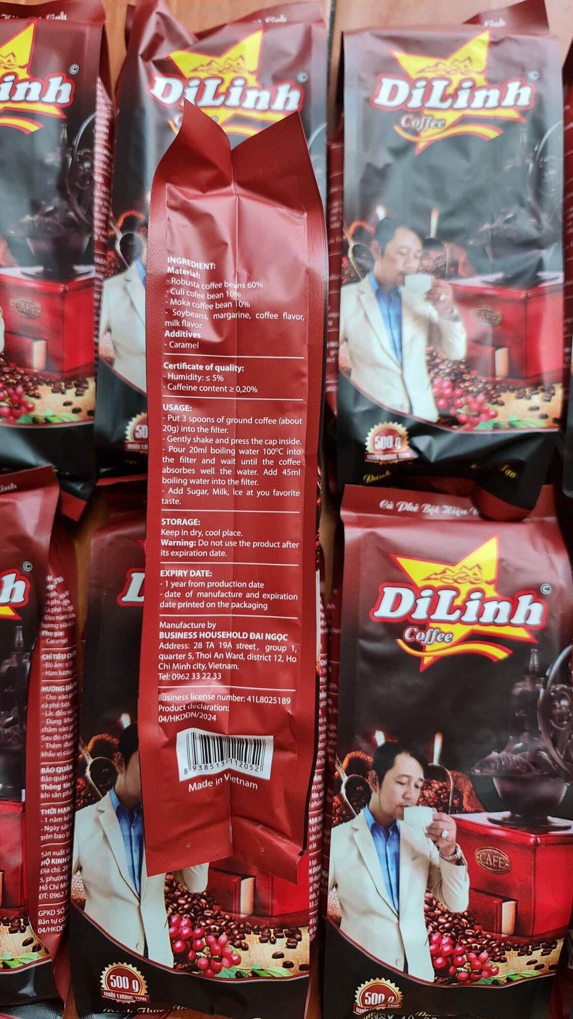 Cà Phê Di Linh Gói 500gr