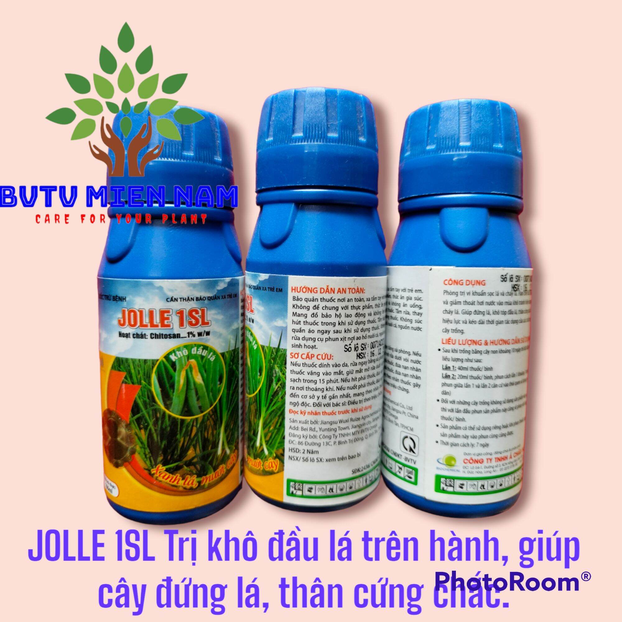 Jolle 1sl hiệu quả cho khô đầu lá trên hành, giúp cây đứng lá thân gắn chắc