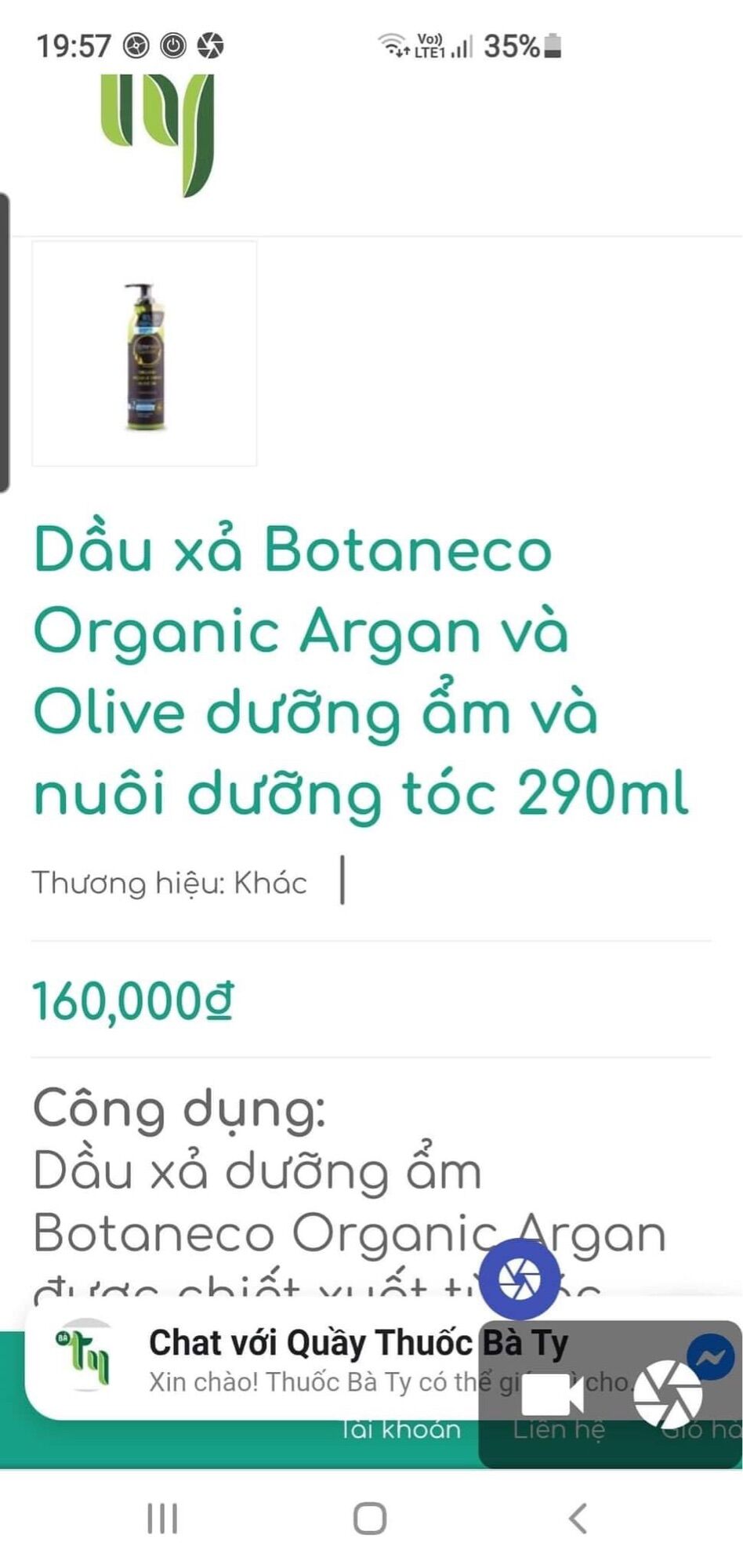 Dầu Xả Tóc Botaneco Garden