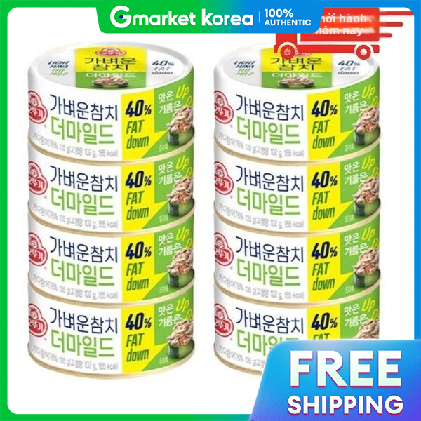 Ottogi | Giao hàng trong ngày - 8 hộp cá ngừ Ottogi The Mild 135g
