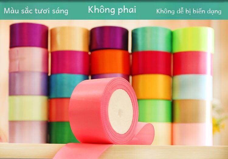 4cm Lụa Ruy Băng Satin Gói Chất Liệu Hoa Hồng Tím / Tím Violet / Tím Hoa Cà Đỏ Xanh Hồng Xanh Lá Phụ Kiện May Vá Diy Đầy Màu Sắc Màu Vàng