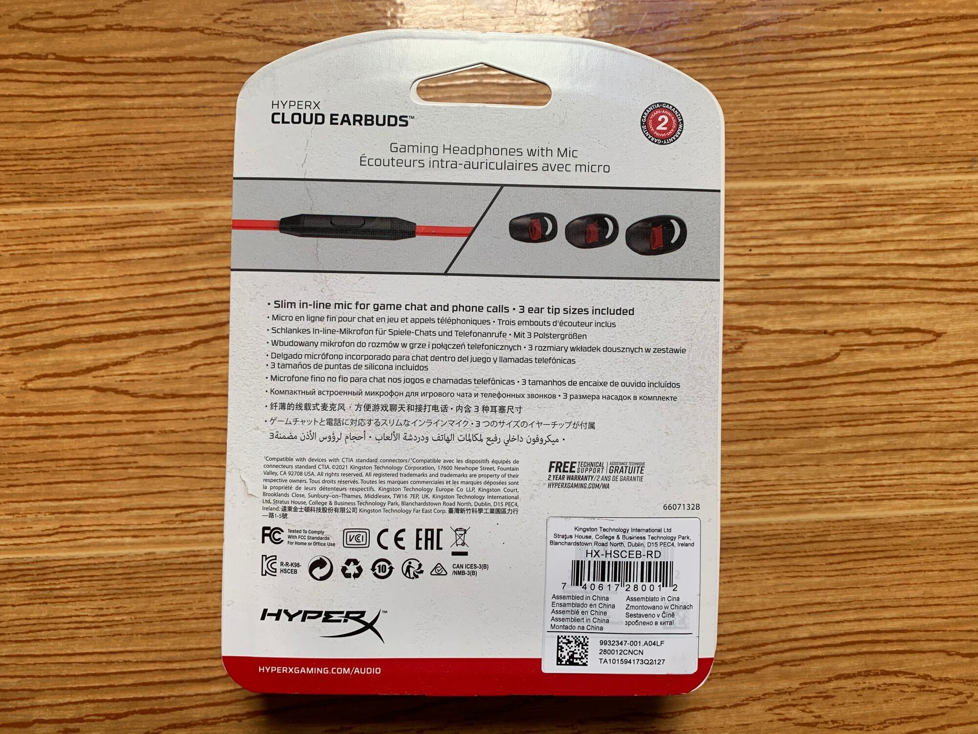 Tai nghe HyperX Cloud Earbud chính hãng