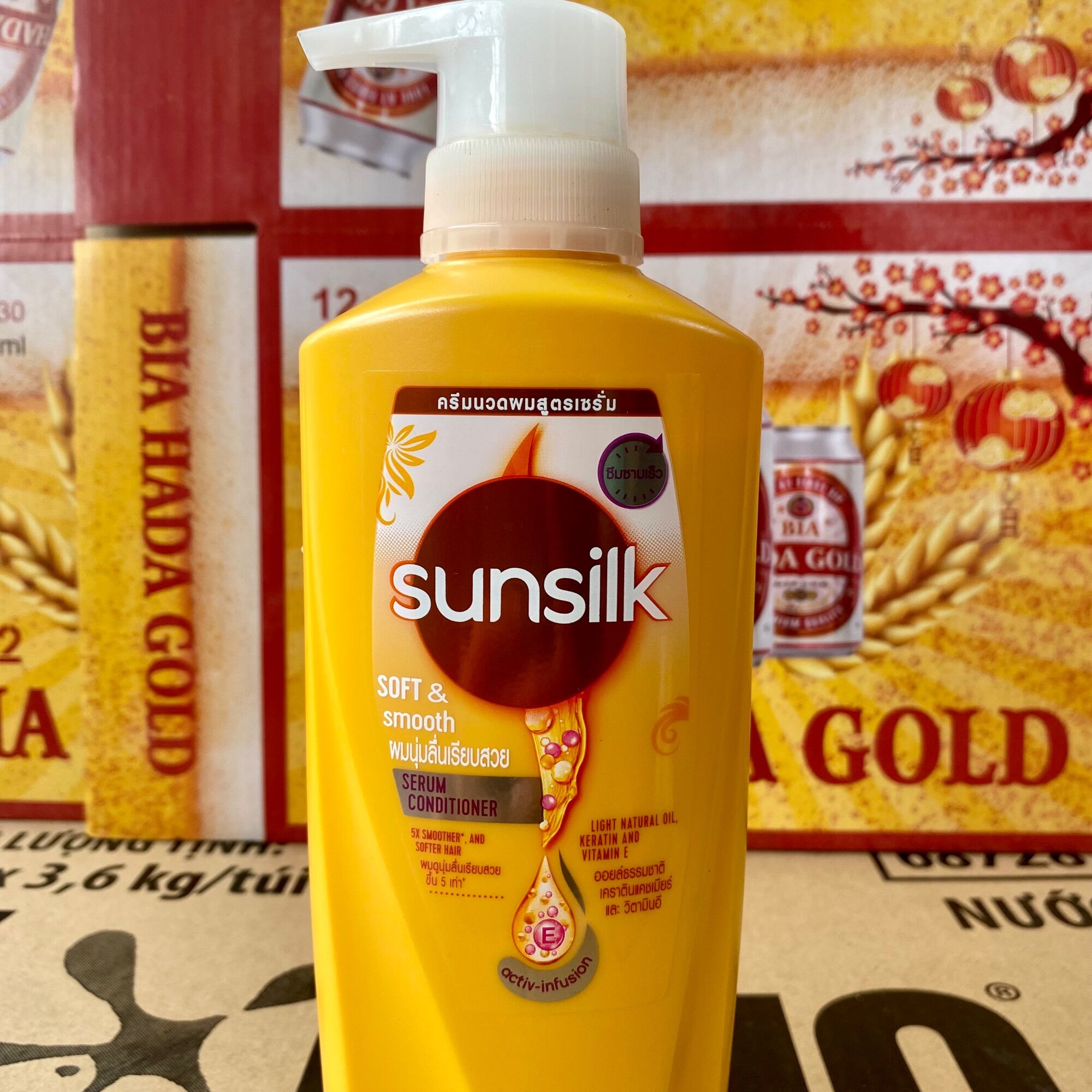 Dầu Xả Sunsilk Thái Lan 425ml (Mầu Vàng)