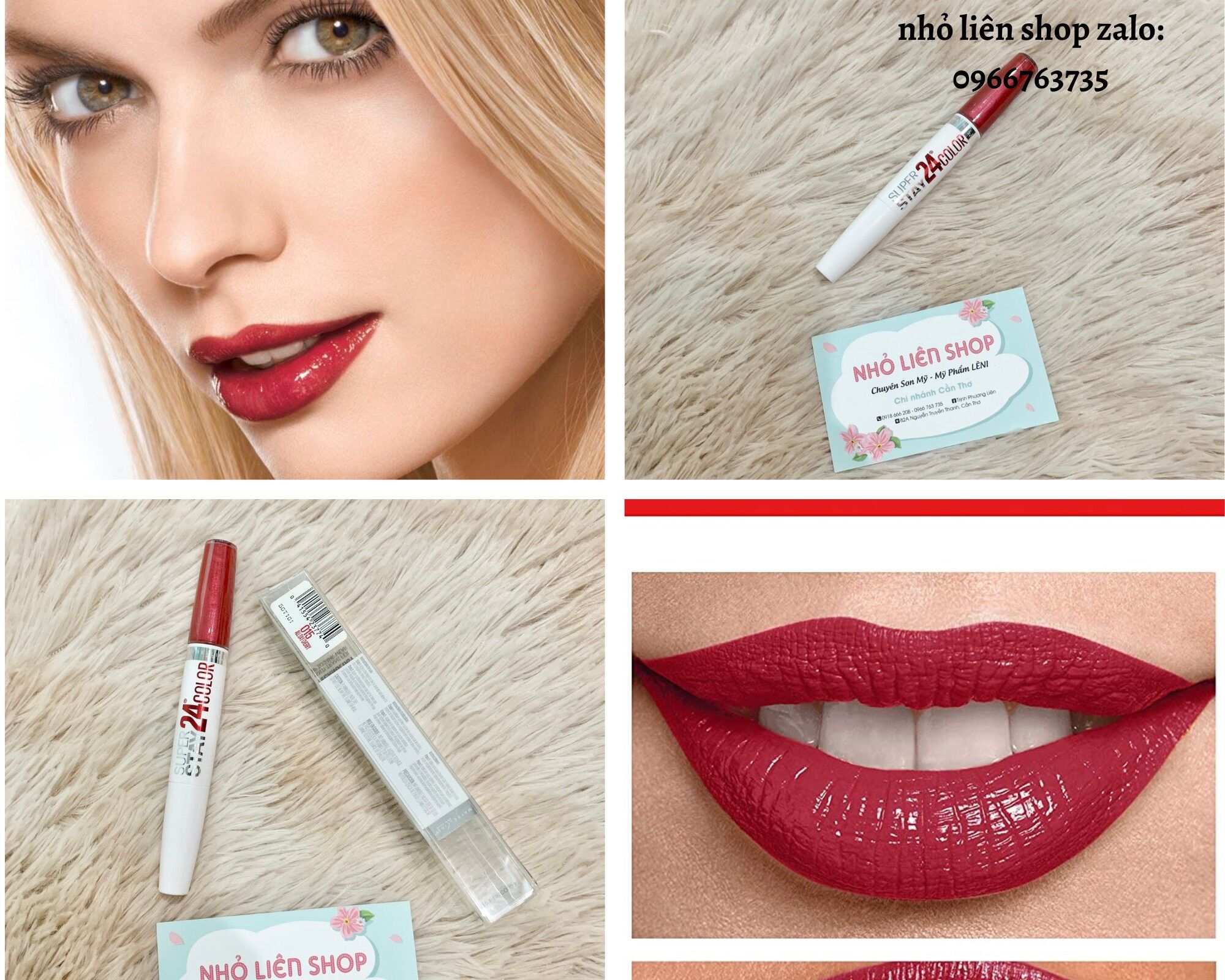 [SON KEM LÌ 24H CHÍNH HÃNG MỸ ] MAYBELLINE SUPERSTAY 24H COLOUR LIPSTICK