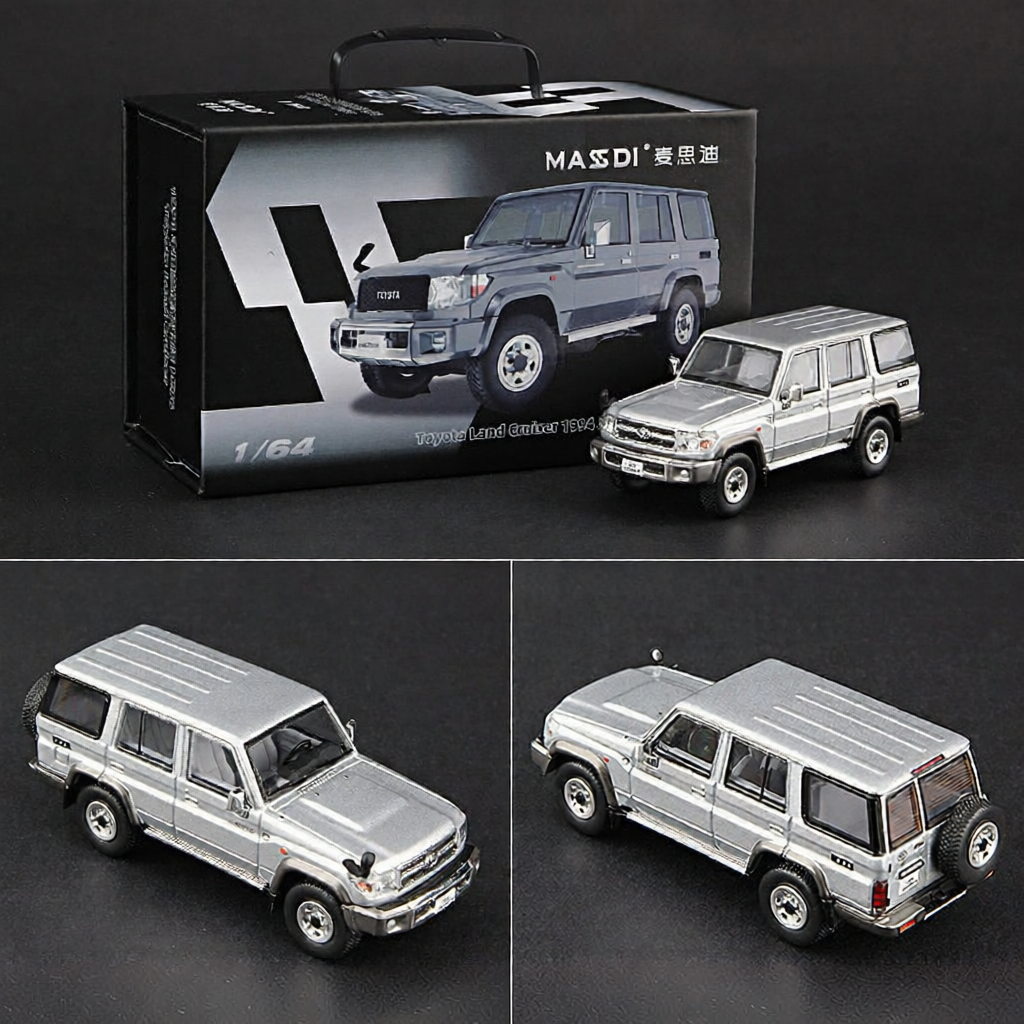 MASSI | Mô Hình Hợp Kim Toyota Land Cruiser Tỷ Lệ 1:64 Màu Đen