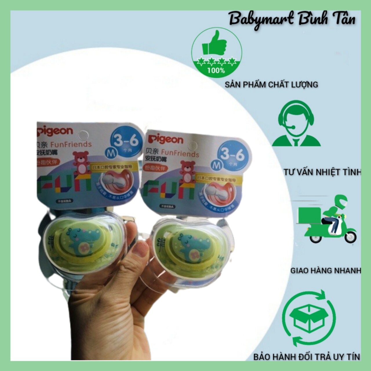 Ti giả pigeon, ti ngậm pigeon fun Friends chính hãng, đủ 3 bước