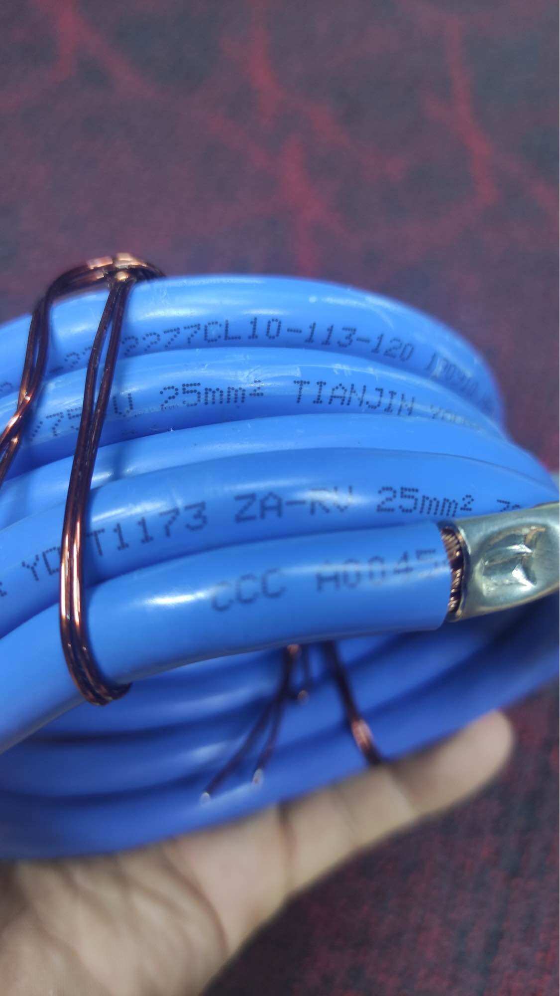 Dây Cáp M25 Lỗi 7mm Vỏ Mỏng Quấn Máy Hàn Cell Pin ( Dài 1m6)