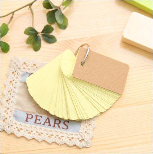 Bộ Flashcard học từ vựng 100 tờ (4*7 cm) - Nhiều màu