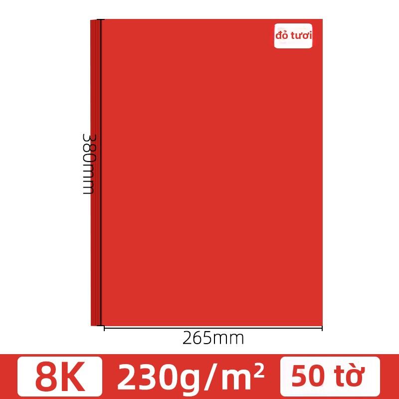 Màu Đỏ Giấy in A4 Mandik 230g Bìa Đỏ A3 Màu Sắc 70g Bìa Đỏ A5 Đóng Gói Hộp Giấy in Văn Phòng Giấy in