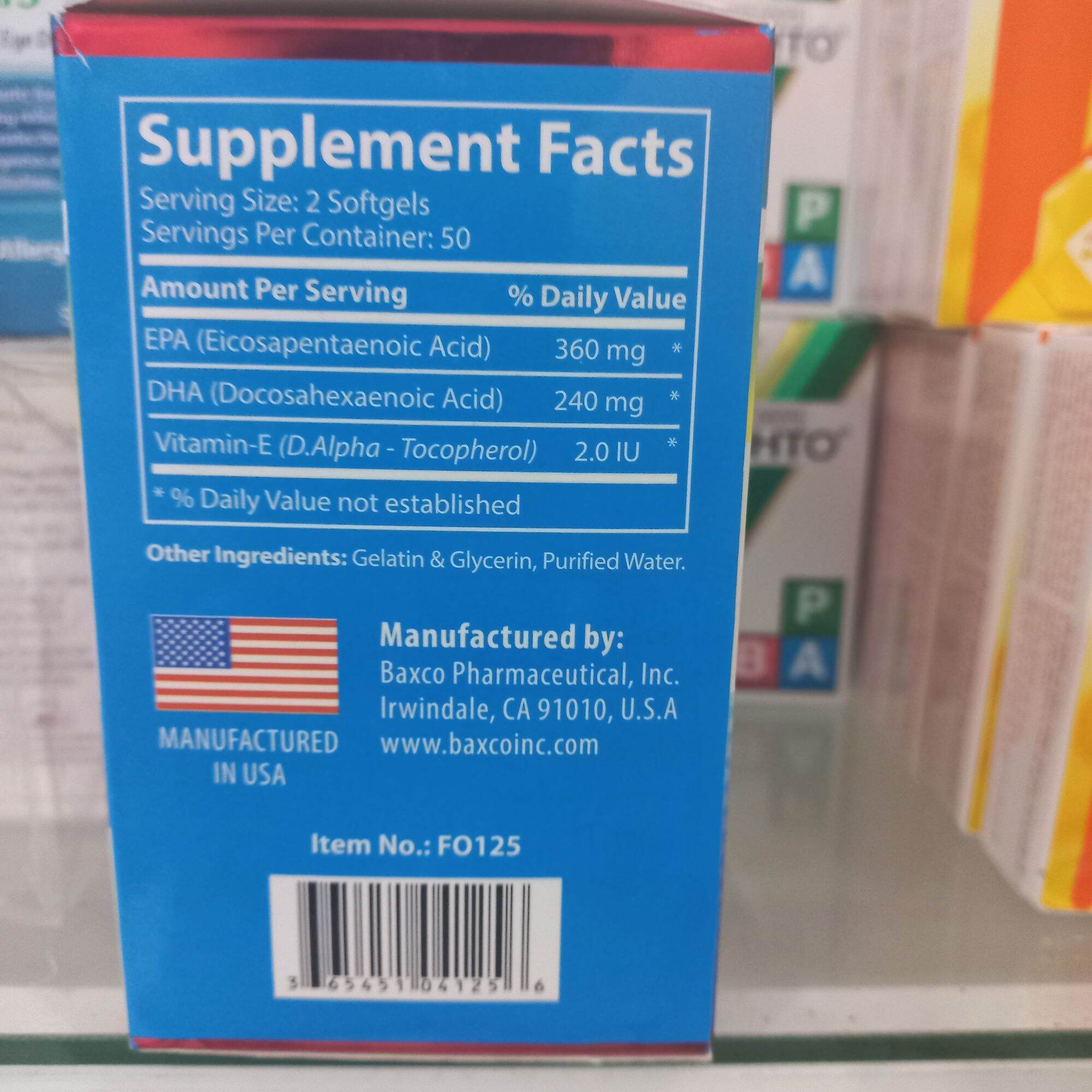 Omega 3 UBB bổ mắt của Mỹ ( Nhập khẩu chính hãng)