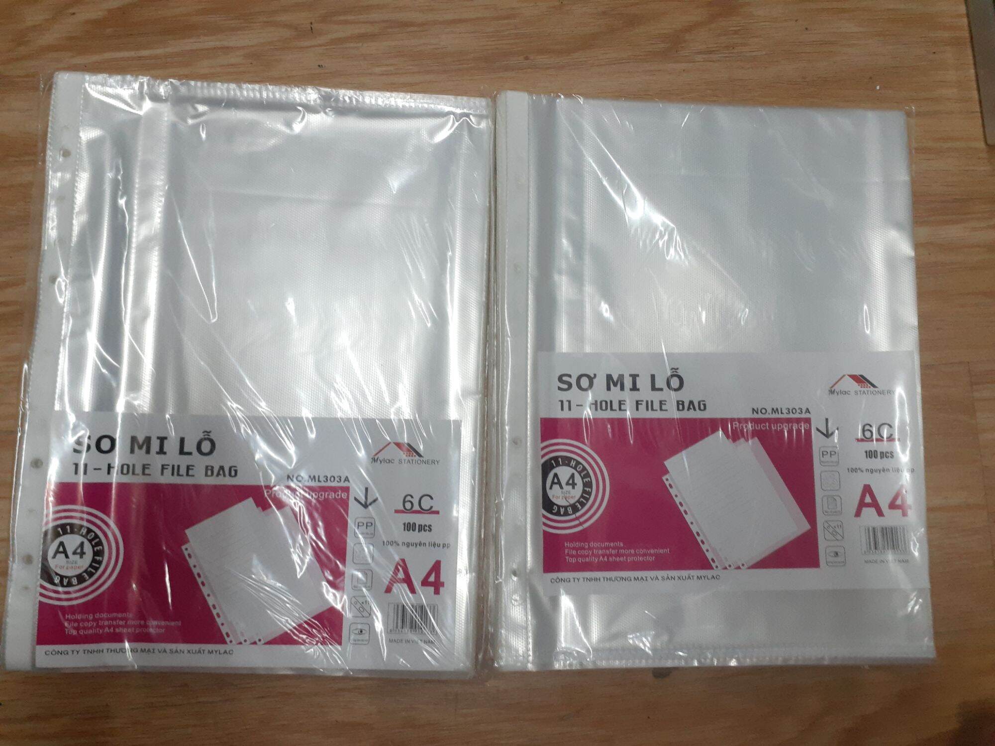 Tập bìa lá lỗ ml303a 100 tờ 600g