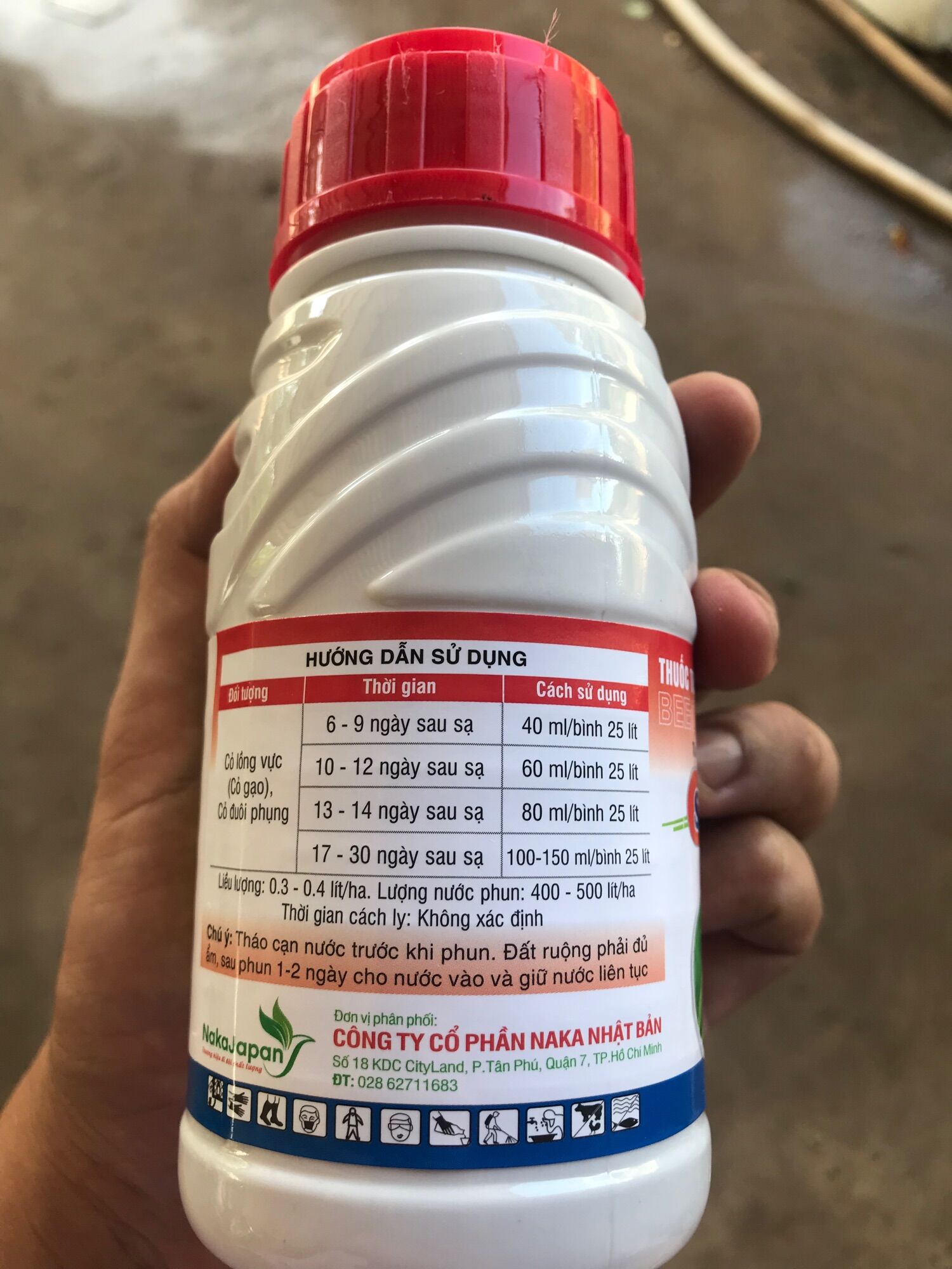 Thuốc trừ cỏ gạo đuôi phụng trên lúa
