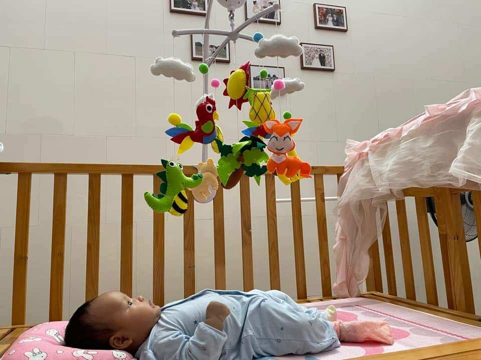 treo nôi cho bé kèm khung X