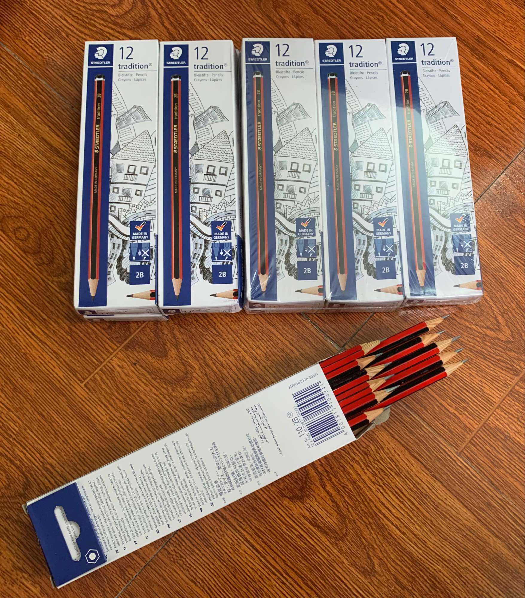 Hộp 12cây chì Đức Staedtler 2B HB xịn, bút chì gỗ chì đức xịn 2B HB