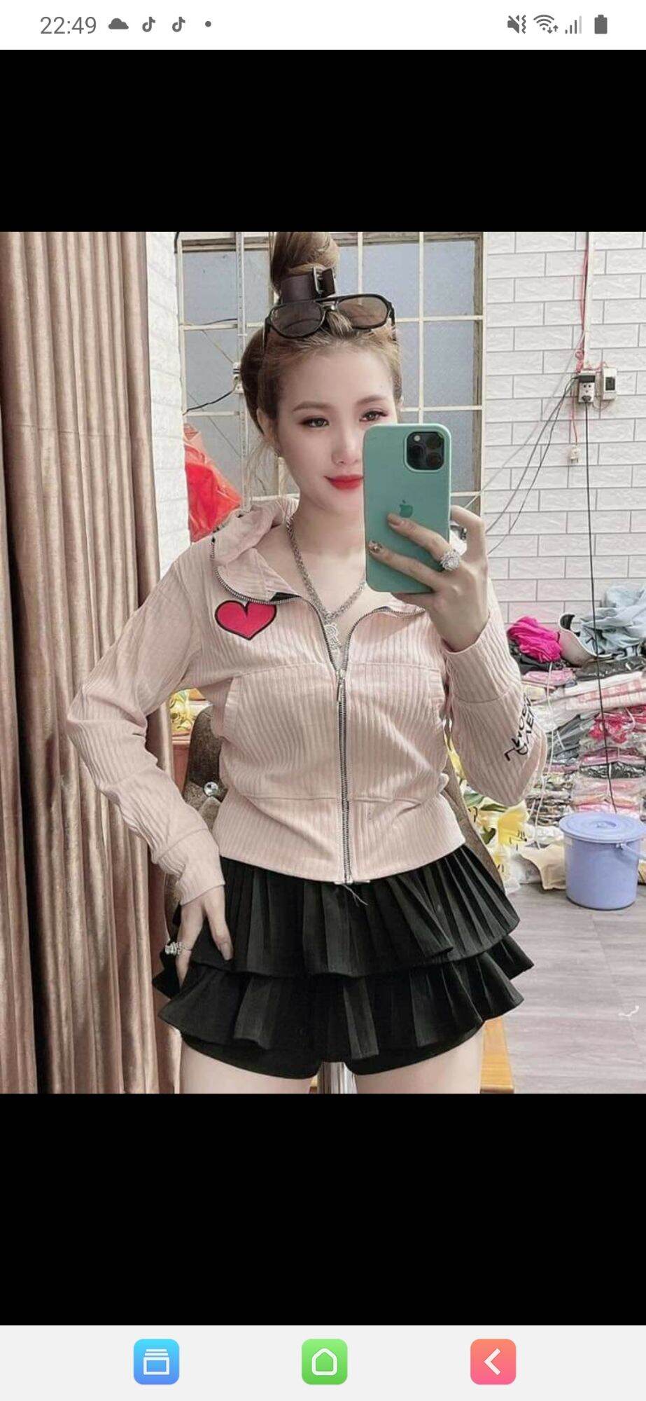 Áo khoác thun gân mịn 40-58kg, co giãn thoải mái