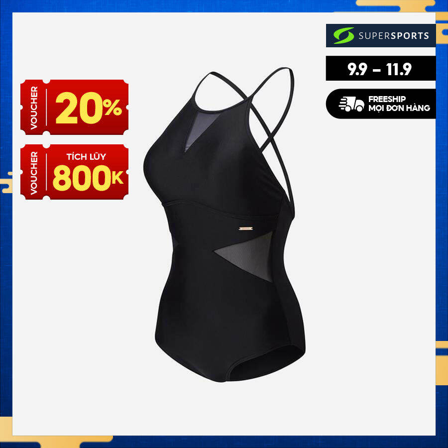 SPEEDO Đồ bơi một mảnh nữ Lbd2 Mesh Highneck Crossback Swimwear 8-158740001