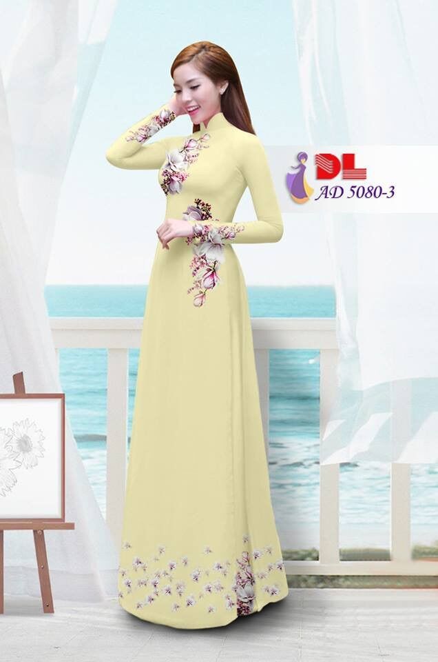 [HCM]Vải áo dài in hoa