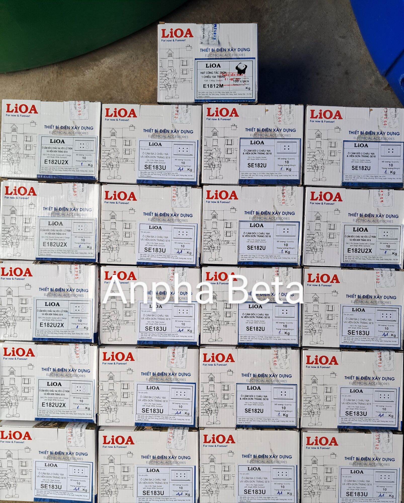 Công tắc, Ổ cắm điện LiOA(âm tường + lắp nổi)