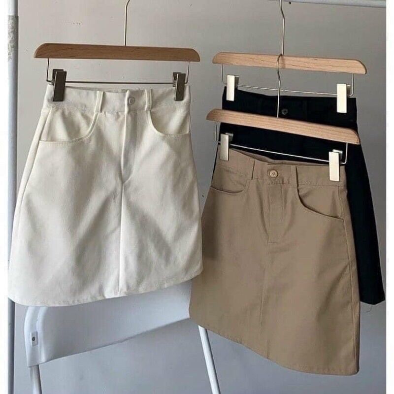 Chân Váy KaKi Chữ A M506
