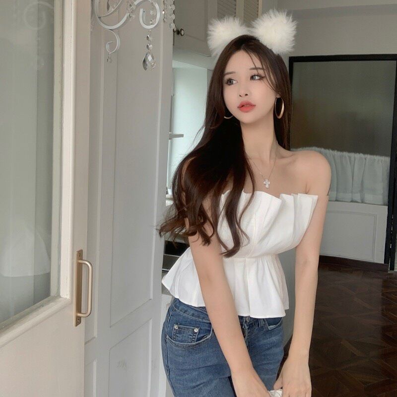 Áo cúp hở chít eo