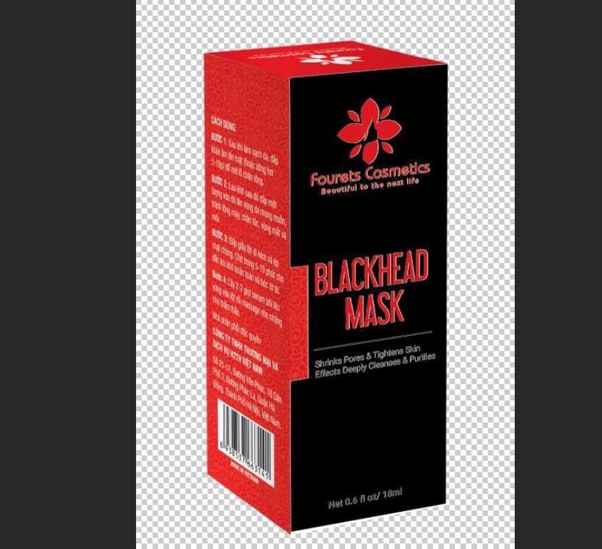 Ủ Mụn Đầu Đen Fourets Cosmetics Blackhead Mask 18Ml {Có Kèm Giấy Lột}