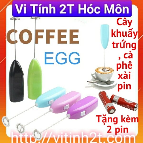 Cây đánh trứng cafe cầm tay xài pin