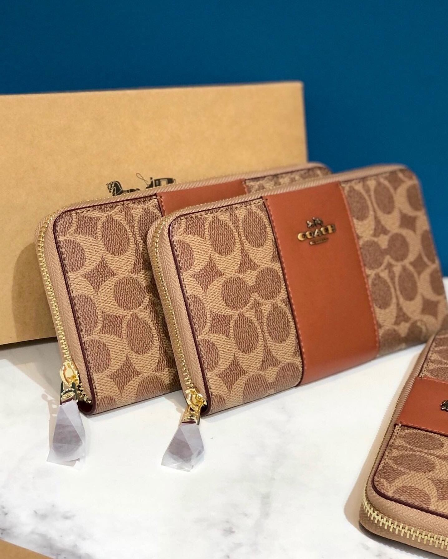 Ví dài Coach Accordion Zip