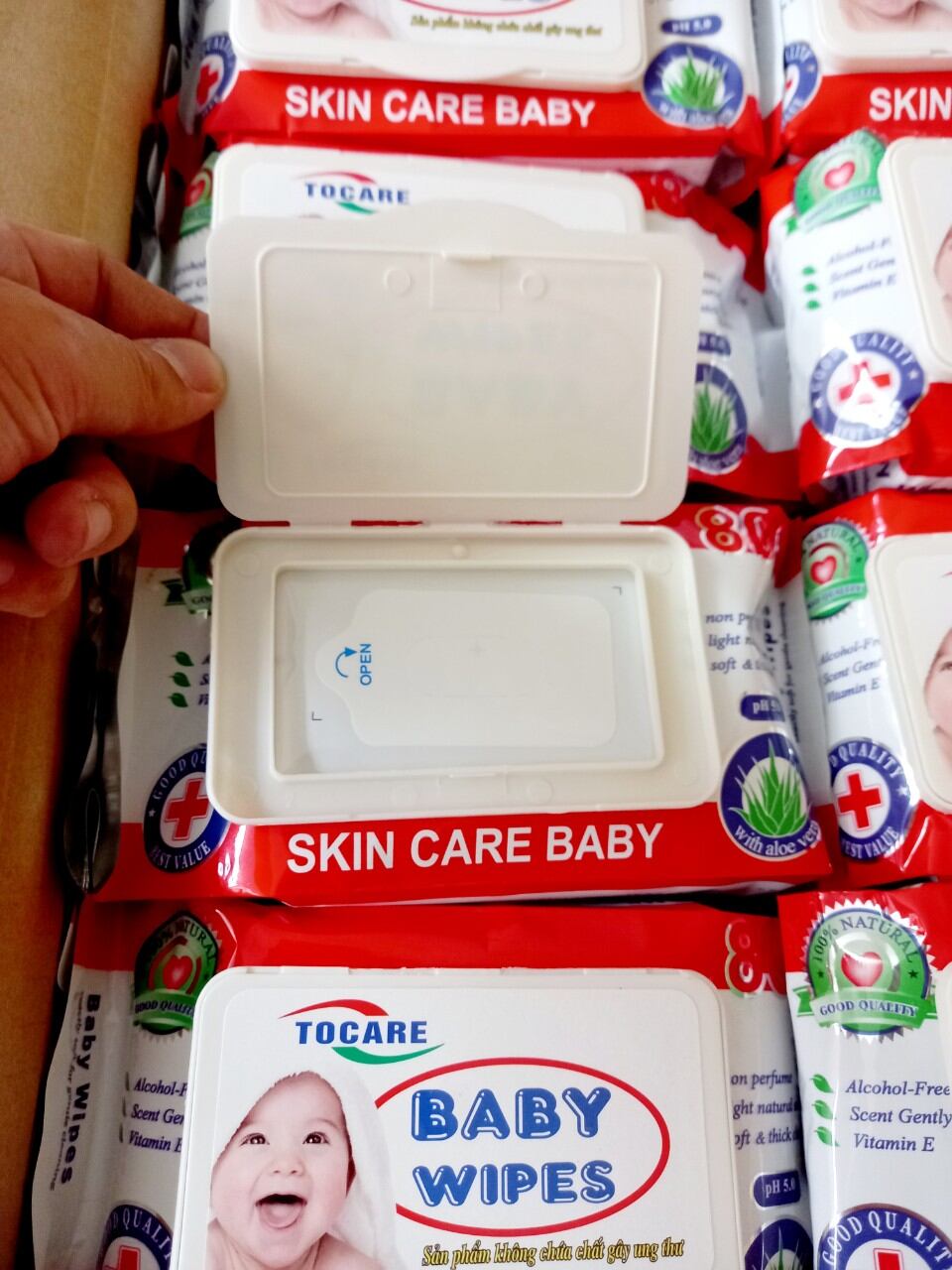 Giá sỉ (COMBO 10 Gói ) Khăn ướt cao cấp Baby Wipes 80g