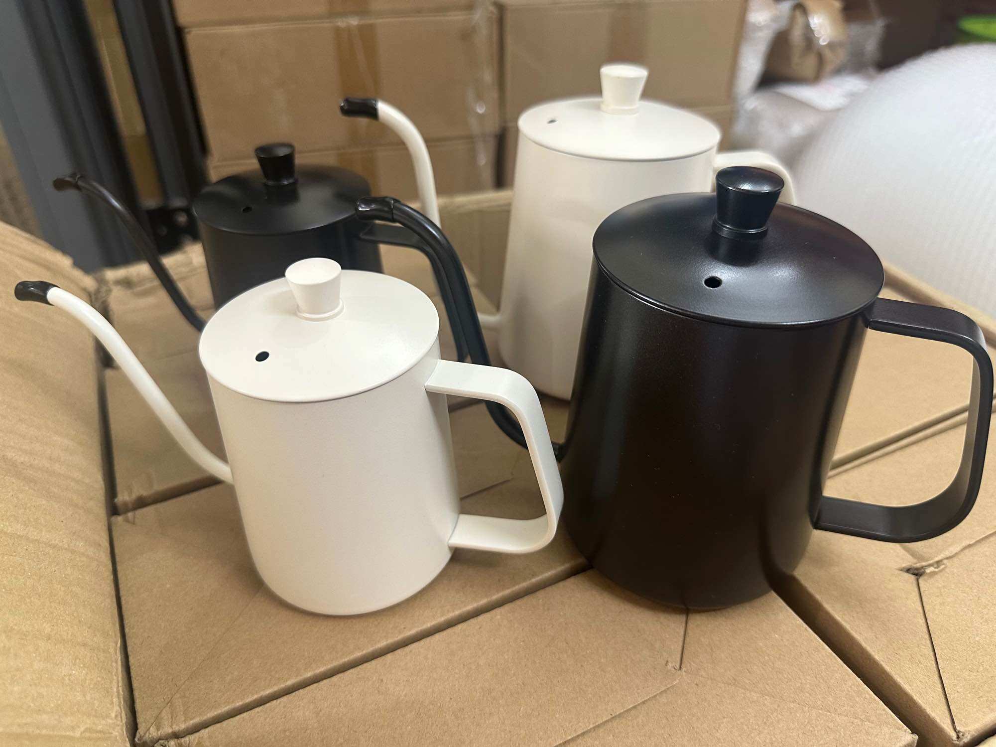 Bình pha cà phê inox 304, bình cổ ngỗng W1coffee