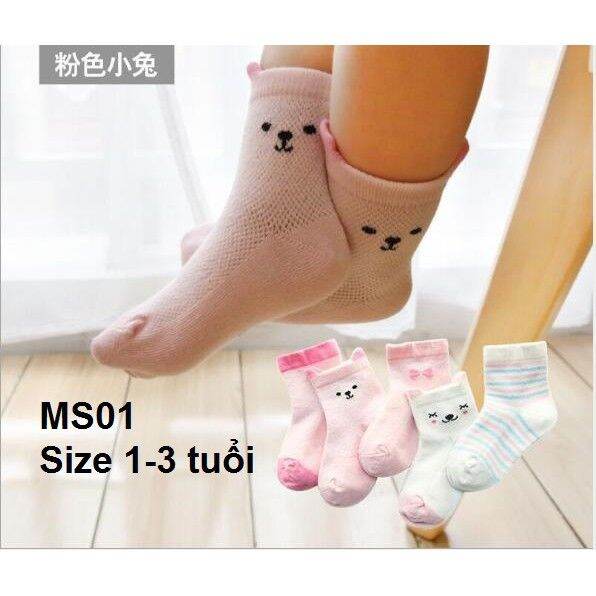 5 đôi tất lưới dễ thương cho bé từ 1-3 tuổi