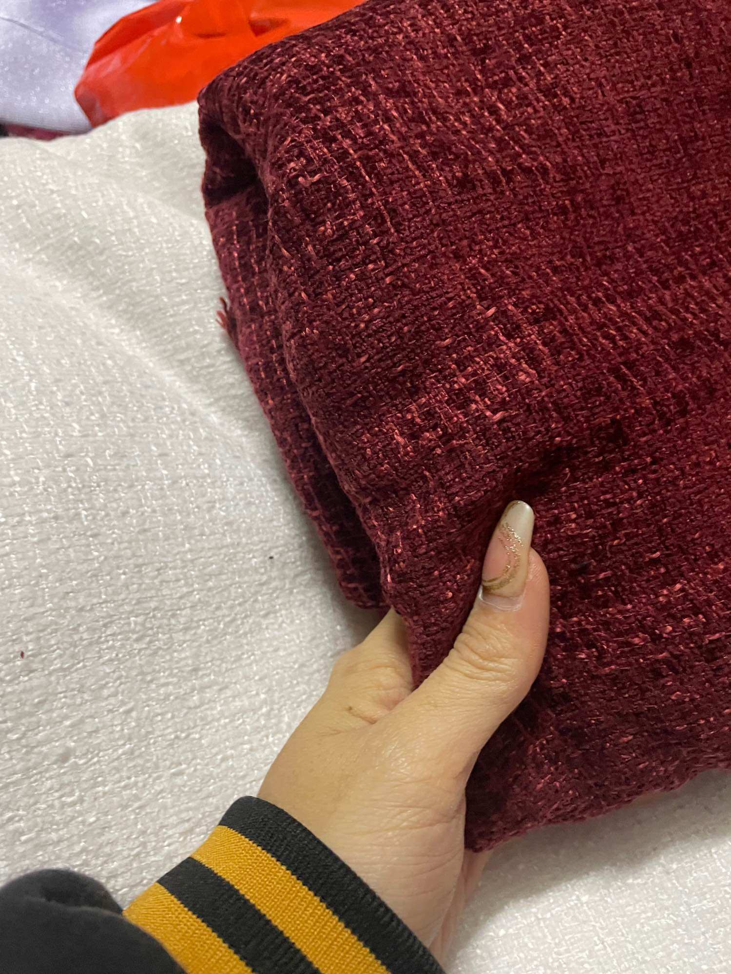 Vải dạ tweed nhung