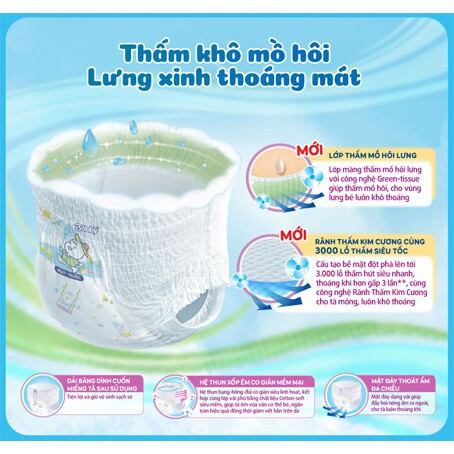 Tã quần Bobby M 120 miếng, M120. Date 2025