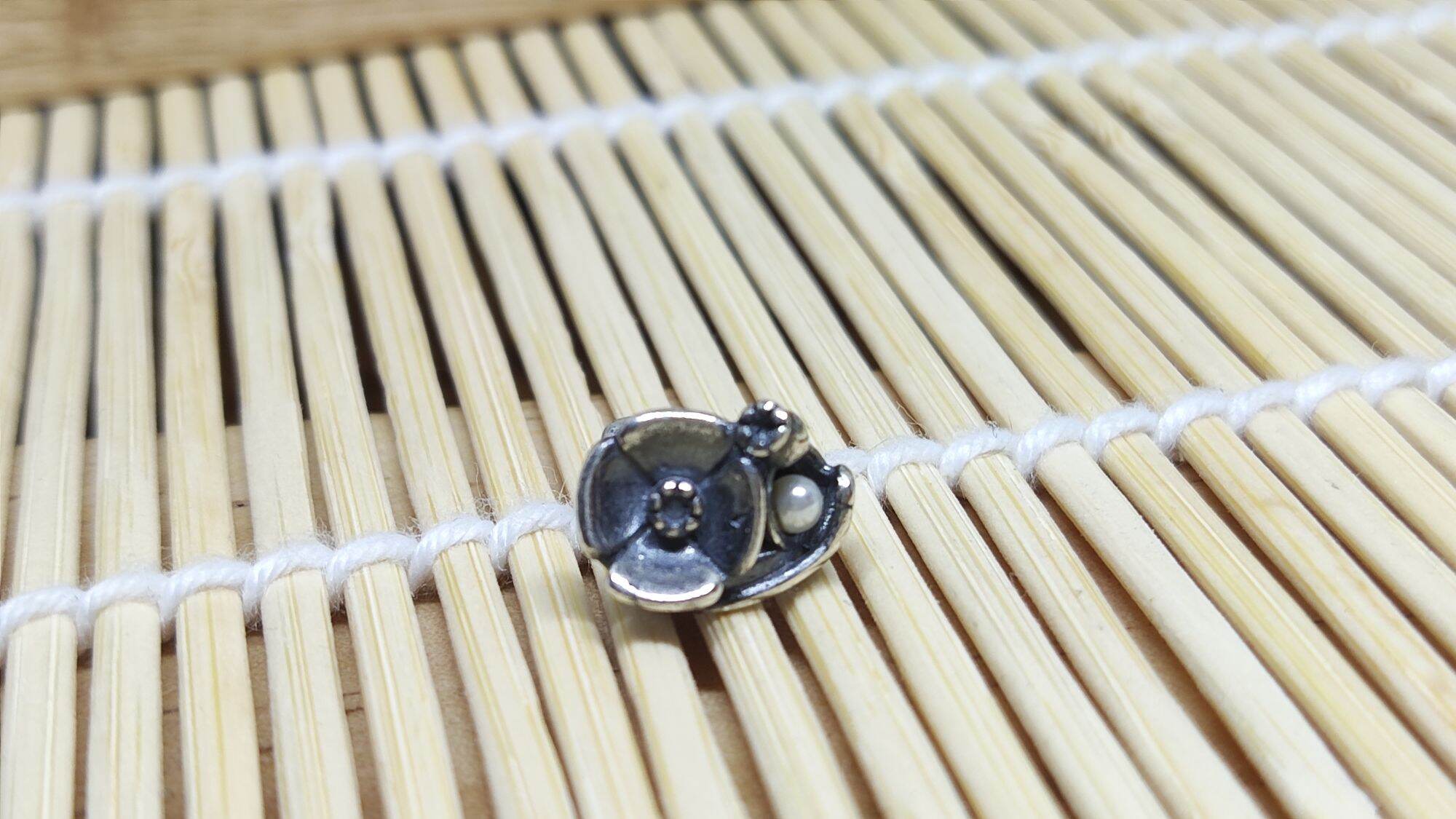 GauBee Charm bạc 925 hoa poppies tb hoa tháng 8
