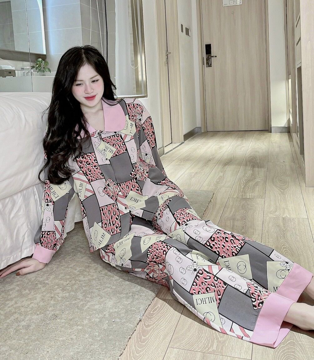 [FREESHIP] PIJAMA LỤA MANGO DÀI TAY CAO CẤP