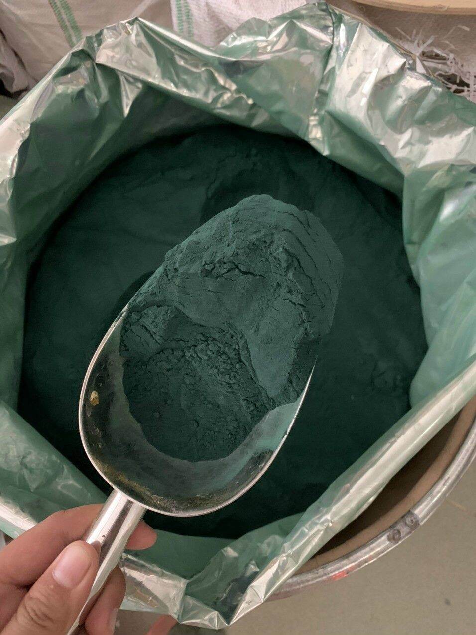 1kg bột tảo xoắn thức ăn cho artemia, cá tép ,cá cảnh gói 1kg