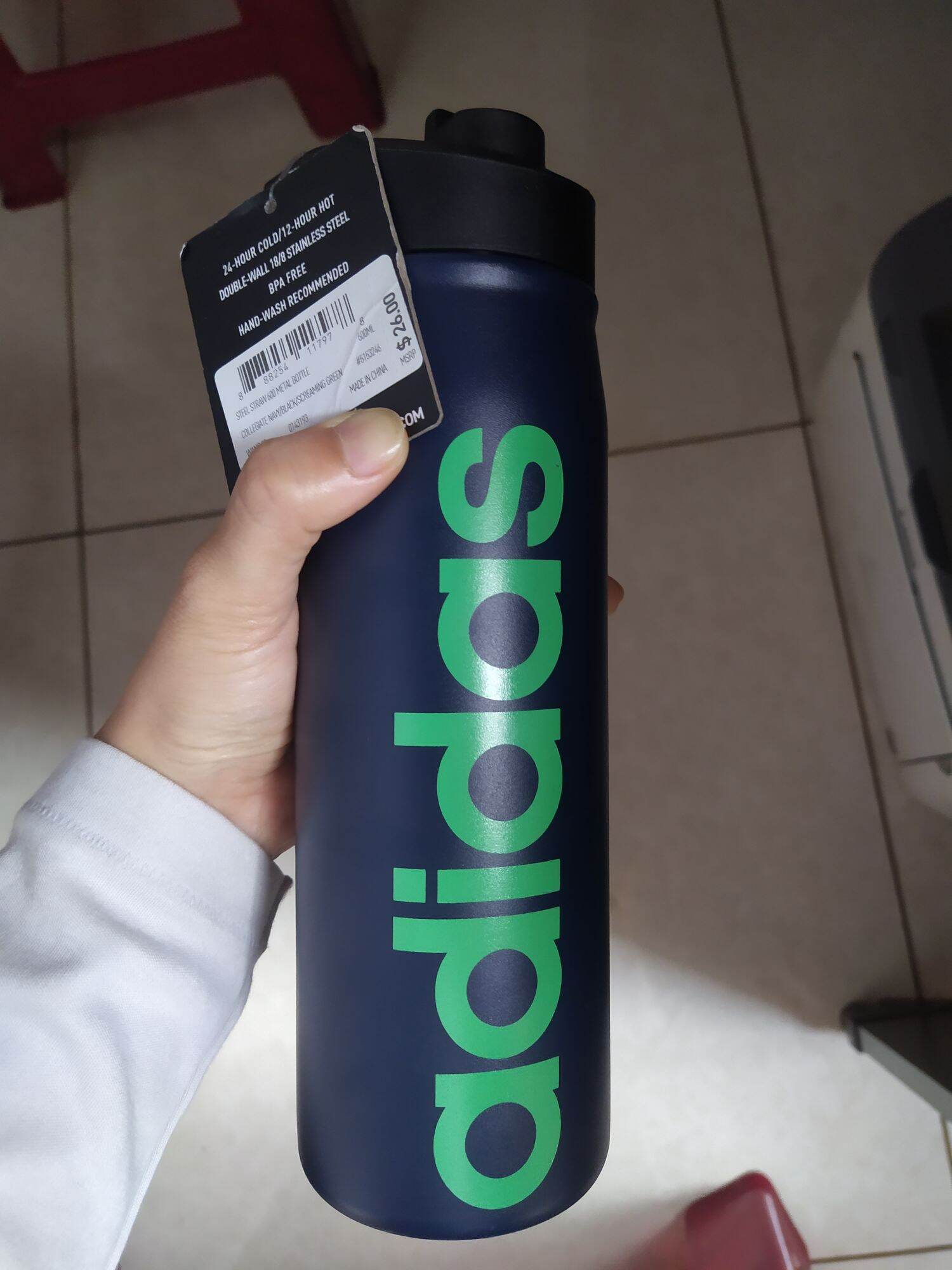 Bình nước giữ nhiệt chính hãng adidas- hàng auth bao check code