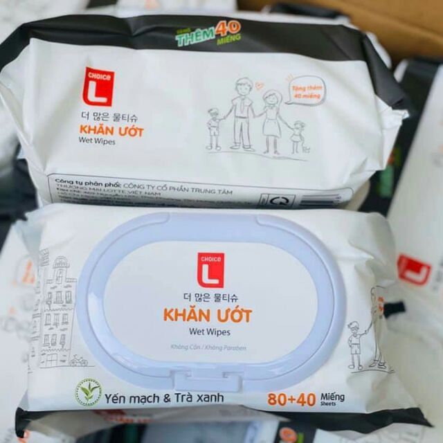 Khăn giấy ướt Hàn Quốc - 120 tờ