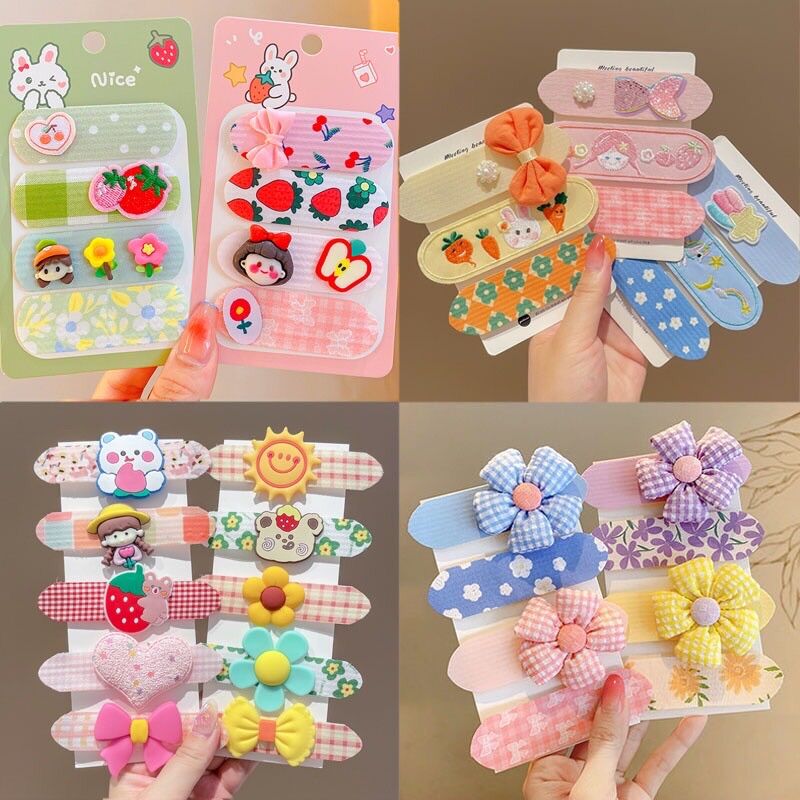 Miếng Dán Tóc Mái Dễ Thương Cho Bé Gái