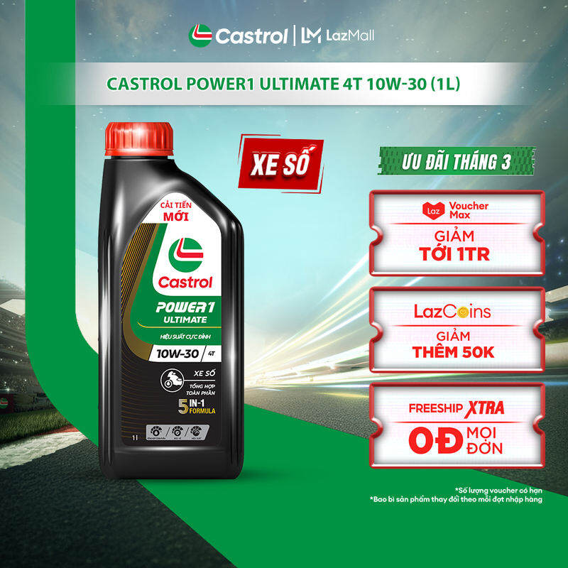Dầu nhớt xe số CASTROL POWER1 ULTIMATE 4T 10W-30 (1L)