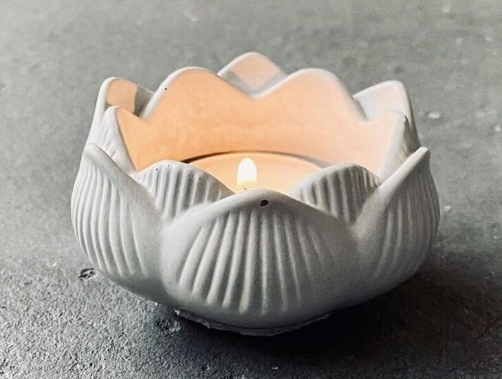 Cốc hoa sen đựng nến tealight nến thơm - 9293store
