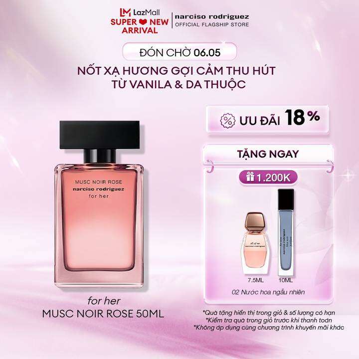 Nước Hoa Narciso Rodriguez Musc Noir Rose For Her Eau De Parfum 50ml